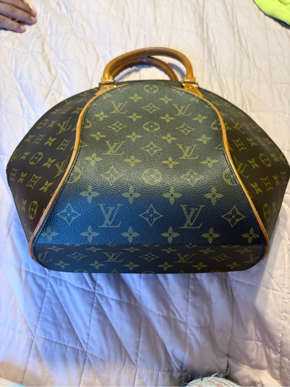 Louis Vuitton Ellipse MM Discontinued Vintage Classic Monogram Hand Bag WITH COA - Picture 12 of 16